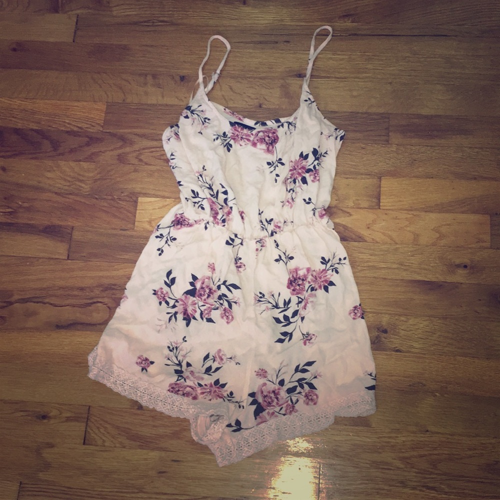 Baby pink floral Kendall & Kylie romper